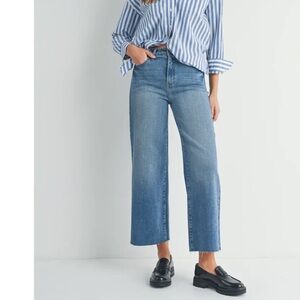 Just Black Denim Scissor Cut High-Rise Wide Leg Jeans Size 24